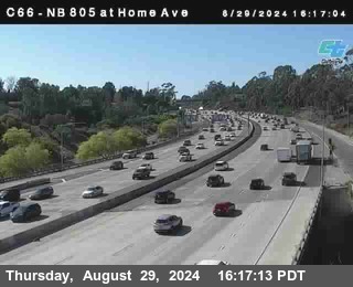 NB 805 at Home Ave (On Ramp)