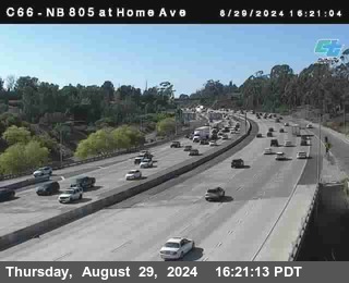 NB 805 at Home Ave (On Ramp)