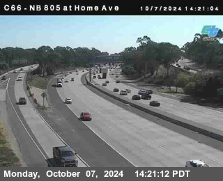 NB 805 at Home Ave (On Ramp)