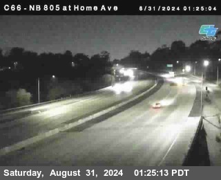 NB 805 at Home Ave (On Ramp)