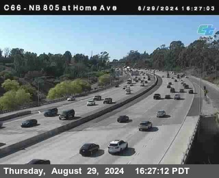 NB 805 at Home Ave (On Ramp)