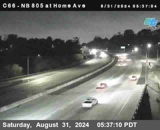 NB 805 at Home Ave (On Ramp)