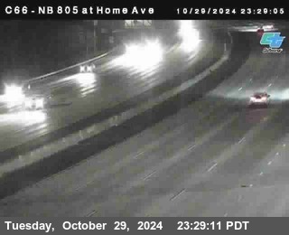 NB 805 at Home Ave (On Ramp)