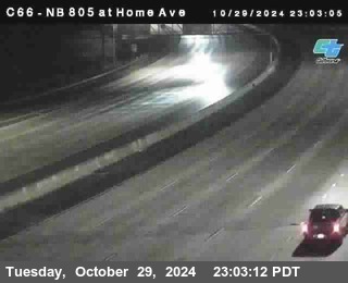 NB 805 at Home Ave (On Ramp)