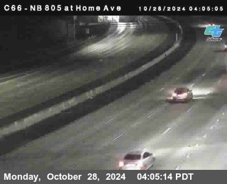 NB 805 at Home Ave (On Ramp)