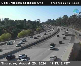 NB 805 at Home Ave (On Ramp)