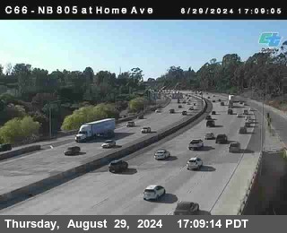 NB 805 at Home Ave (On Ramp)