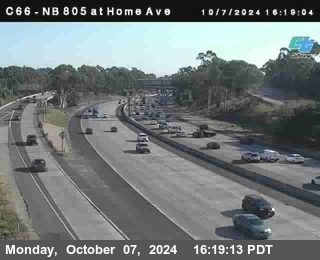 NB 805 at Home Ave (On Ramp)