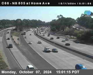 NB 805 at Home Ave (On Ramp)