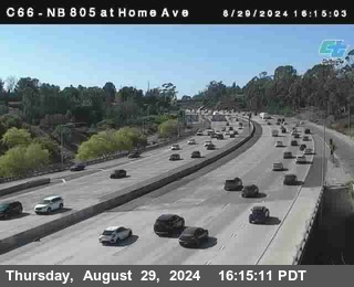 NB 805 at Home Ave (On Ramp)