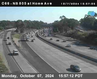 NB 805 at Home Ave (On Ramp)