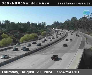 NB 805 at Home Ave (On Ramp)