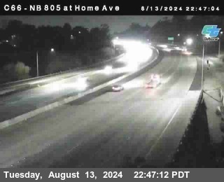 NB 805 at Home Ave (On Ramp)