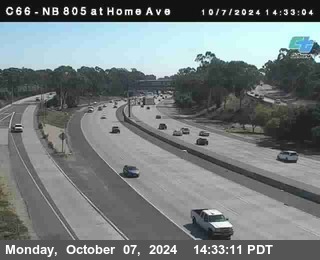 NB 805 at Home Ave (On Ramp)