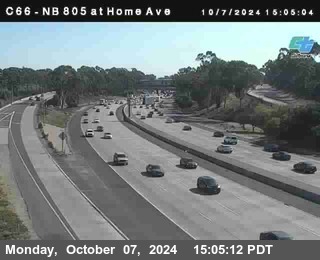 NB 805 at Home Ave (On Ramp)