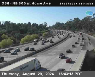 NB 805 at Home Ave (On Ramp)