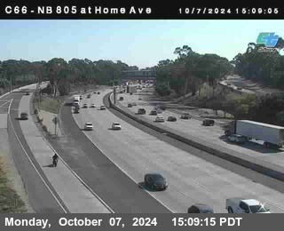 NB 805 at Home Ave (On Ramp)