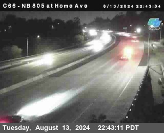 NB 805 at Home Ave (On Ramp)