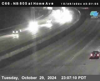 NB 805 at Home Ave (On Ramp)