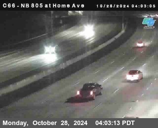 NB 805 at Home Ave (On Ramp)