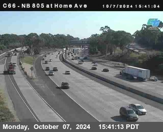 NB 805 at Home Ave (On Ramp)