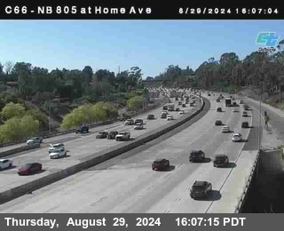 NB 805 at Home Ave (On Ramp)