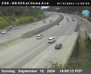 NB 805 at Home Ave (On Ramp)