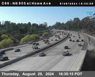 NB 805 at Home Ave (On Ramp)