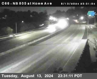 NB 805 at Home Ave (On Ramp)