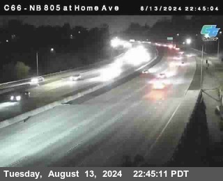 NB 805 at Home Ave (On Ramp)