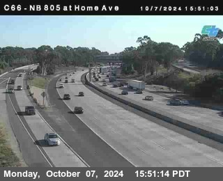 NB 805 at Home Ave (On Ramp)