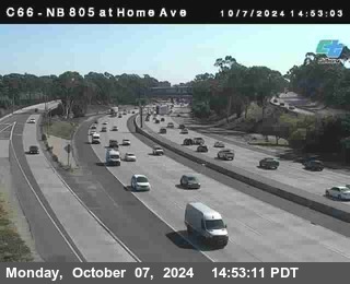 NB 805 at Home Ave (On Ramp)