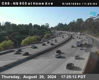 NB 805 at Home Ave (On Ramp)