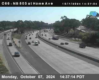 NB 805 at Home Ave (On Ramp)