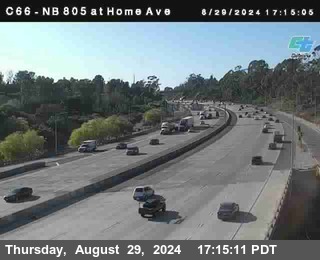 NB 805 at Home Ave (On Ramp)