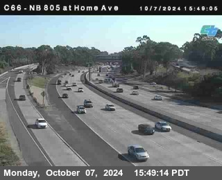 NB 805 at Home Ave (On Ramp)