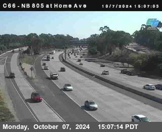 NB 805 at Home Ave (On Ramp)