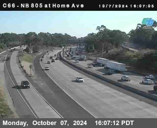 NB 805 at Home Ave (On Ramp)