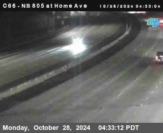 NB 805 at Home Ave (On Ramp)