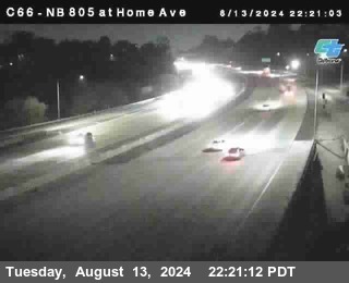 NB 805 at Home Ave (On Ramp)