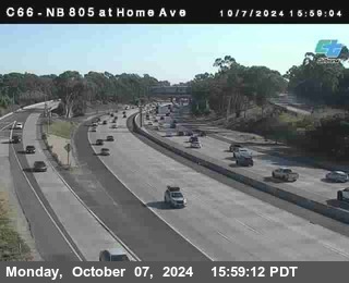 NB 805 at Home Ave (On Ramp)