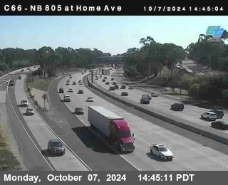 NB 805 at Home Ave (On Ramp)