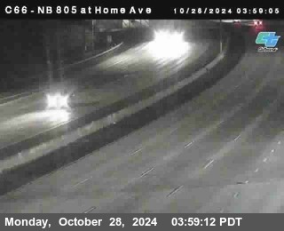 NB 805 at Home Ave (On Ramp)