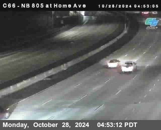 NB 805 at Home Ave (On Ramp)