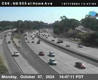 NB 805 at Home Ave (On Ramp)