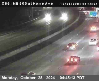 NB 805 at Home Ave (On Ramp)