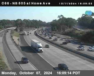 NB 805 at Home Ave (On Ramp)