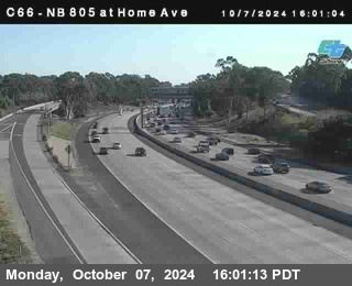 NB 805 at Home Ave (On Ramp)