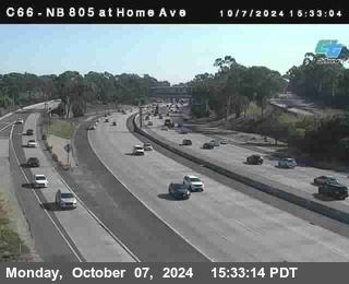 NB 805 at Home Ave (On Ramp)