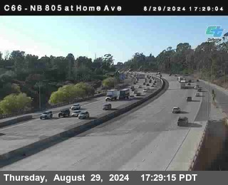 NB 805 at Home Ave (On Ramp)